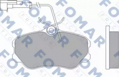 FOMAR FRICTION fo455881 -  Комплект тормозных колодок, дисковый тормоз